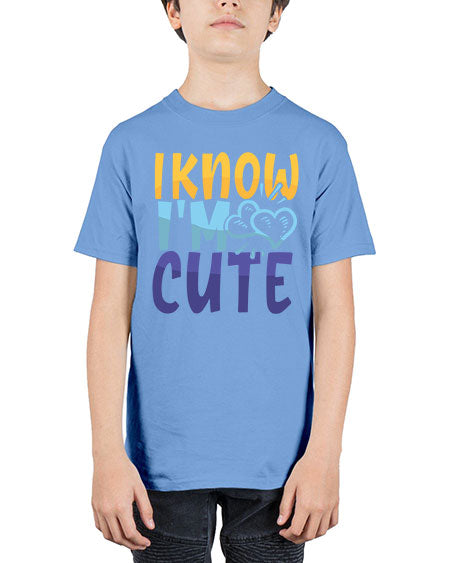 I Know Im Cute Style 100# - baby - Youth Tee Unisex
