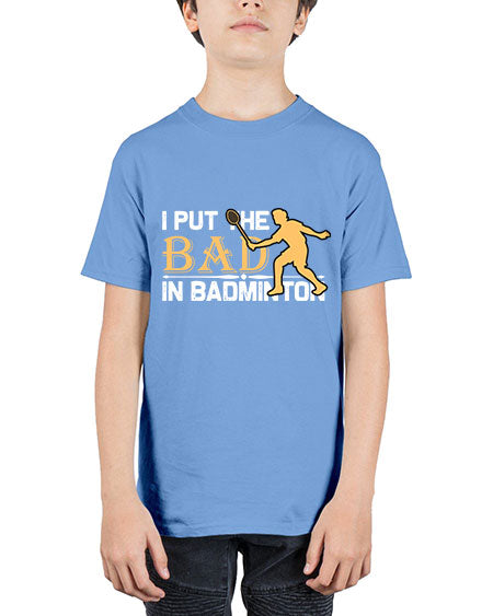 I put 1096# - badminton - Youth Tee Unisex