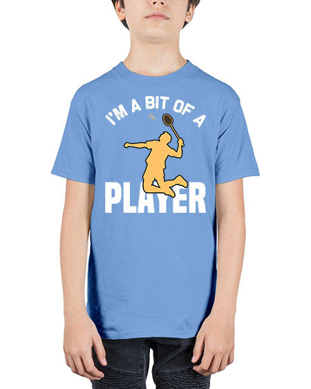 Im a bit 1071# - badminton - Youth Tee Unisex