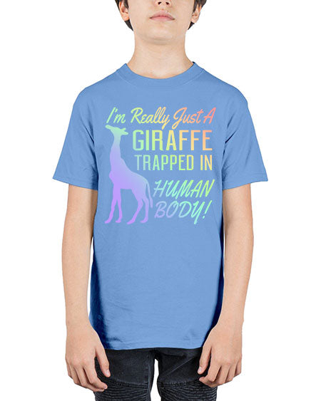 Im really just a giraffee trapped in human body - giraffee - Youth Tee Unisex