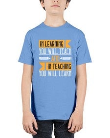 In learning you will teach and in teaching you will learn Style 988# - teacher - Youth Tee Unisex