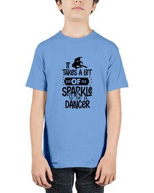 It takes a lot of sparkle to be a dancer 145# - ballet - Youth Tee Unisex