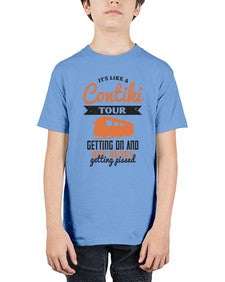 Its like a Contiki tour getting on and off buses getting pissed 3# - bus - Youth Tee Unisex