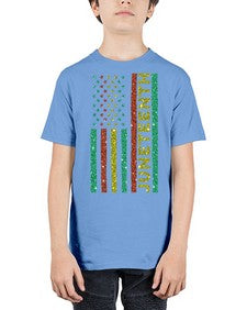 Juneteenth Freedom Day Afro Usa Flag Png 23# - black juneteenth - Youth Tee Unisex