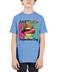Juneteenth Independence Day Sexy Lip Png 11# - black juneteenth - Youth Tee Unisex