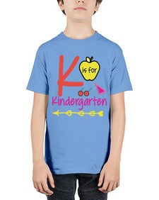 K is for Kindergarten 397# - prek headstart - Youth Tee Unisex