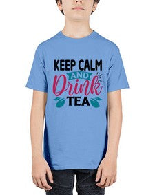 Keep Calm And Drink Tea 1259# - tea - Youth Tee Unisex