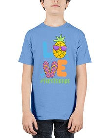 LOVE first Grade Summer Pineapple 515# - first grade - Youth Tee Unisex