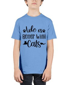 Life Is Better With A Cats Style 99# - cats - Youth Tee Unisex