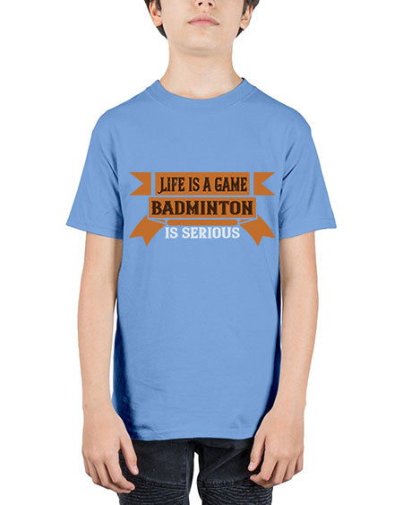 Life is a game badminton is serious 1984# - badminton - Youth Tee Unisex