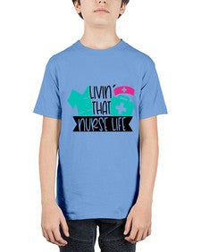 Livin That Nurse Life Style Style 1060# - nurse - Youth Tee Unisex