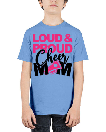 Loud Proud Cheer mom 765# - cheer - Youth Tee Unisex