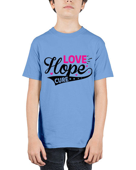 Love Hope Cure 14# - breast cancer - Youth Tee Unisex