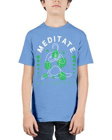 Meditate Anywhere 420# - yoga - Youth Tee Unisex