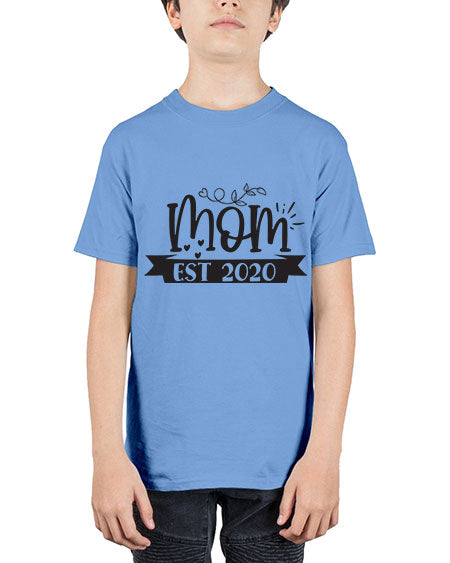 Mom est 406# - pregnancy - Youth Tee Unisex