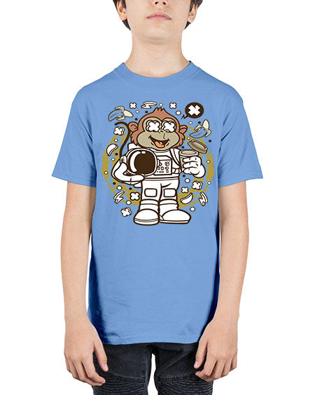 Monkey Astronaut - monkey - Youth Tee Unisex