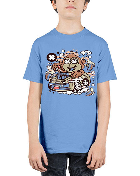 Monkey Hotrod - monkey - Youth Tee Unisex