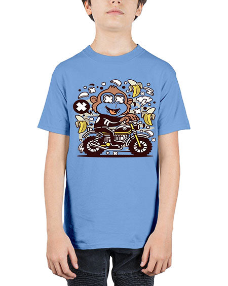 Monkey Motocrosser - monkey - Youth Tee Unisex