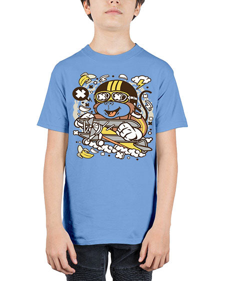 Monkey Pilot - monkey - Youth Tee Unisex