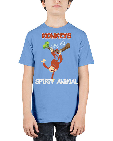 Monkeys Are my Spirit Animals 19# - monkey - Youth Tee Unisex