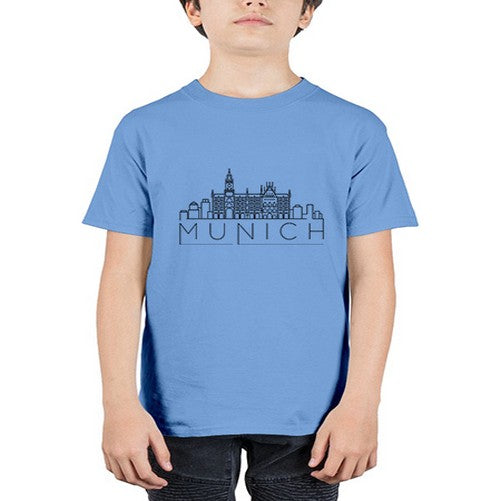 Munich Minimal Skyline 1386# - cities - Youth Tee Unisex