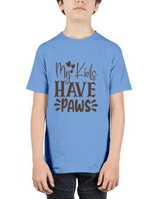 My Kids Have Paws Style 21# - cats - Youth Tee Unisex