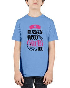 Nurses Need Shots Too Style Style 1252# - nurse - Youth Tee Unisex