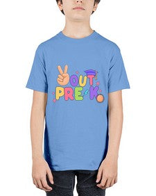 Peace Out PreK Peace Hand 638# - prek headstart - Youth Tee Unisex