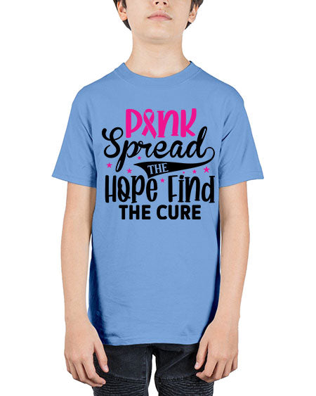 Pink Spread the Hope Find the Cure 10# - breast cancer - Youth Tee Unisex