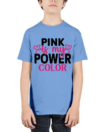 Pink is My Power Color 11# - breast cancer - Youth Tee Unisex