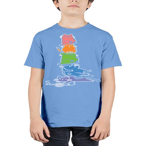 Pride Kawaii Cats Pile Cute Anime 277# - anime - Youth Tee Unisex