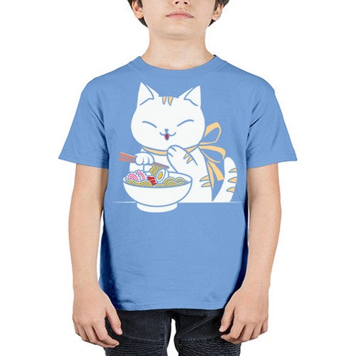 Ramen Cat Kawaii Anime Tee Japanese 280# - anime - Youth Tee Unisex