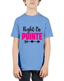 Right on pointe 180# - ballet - Youth Tee Unisex