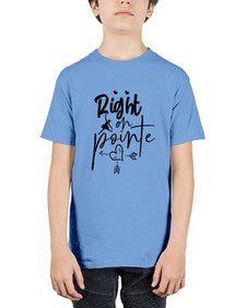 Right on pointe 181# - ballet - Youth Tee Unisex