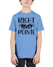 Right on pointe 183# - ballet - Youth Tee Unisex