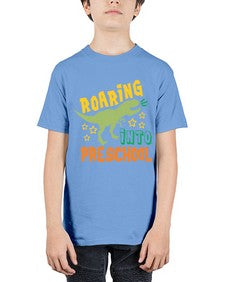 Roaring Into Preschool 756# - prek headstart - Youth Tee Unisex
