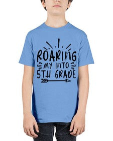 Roaring My Into fifth Grade 758# - fifth grade - Youth Tee Unisex