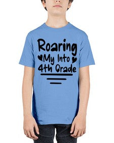 Roaring My Into fourth Grade 760# - fourth grade - Youth Tee Unisex