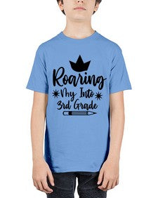Roaring My Into third Grade 766# - third grade - Youth Tee Unisex
