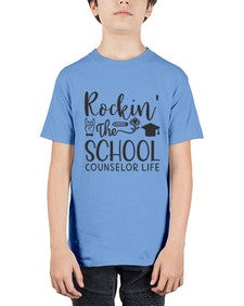 Rockin The School Counselor Life 774# - librarian - Youth Tee Unisex