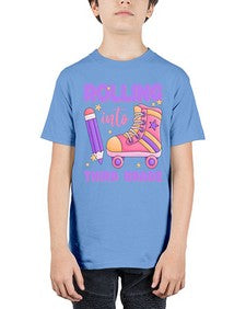 Rolling into third Grade 790# - third grade - Youth Tee Unisex