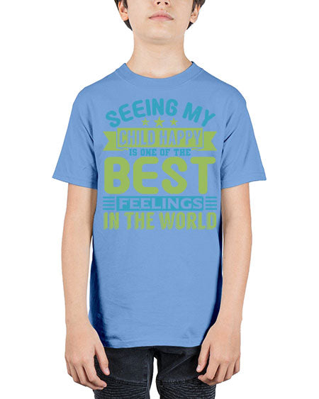 Seeing my child happy is the Best Feeling Style 201# - baby - Youth Tee Unisex