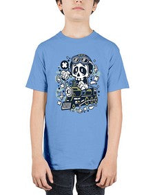 Skull Train 1067# - skull and bones - Youth Tee Unisex
