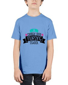 Straight Outta Nursing School Style Style 1425# - nurse - Youth Tee Unisex