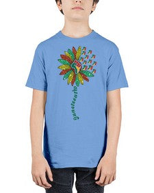 Sunflower Fist Juneteenth Black History 24# - black juneteenth - Youth Tee Unisex