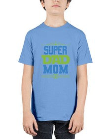 Super dad mom 241# - cartoon super hero - Youth Tee Unisex