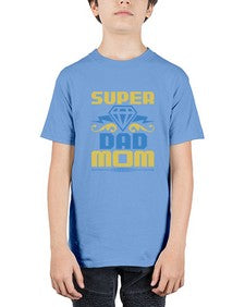 Super dad momm 242# - cartoon super hero - Youth Tee Unisex