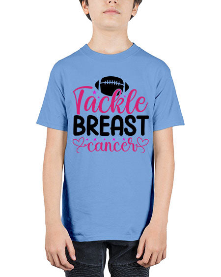 Tackle Breast Cancer 4# - breast cancer - Youth Tee Unisex