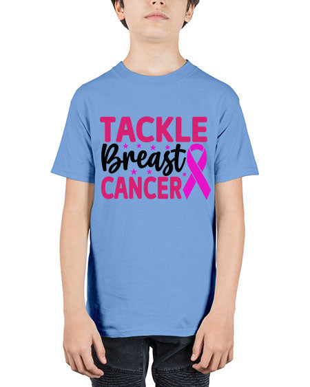 Tackle Breast Cancer 5# - breast cancer - Youth Tee Unisex