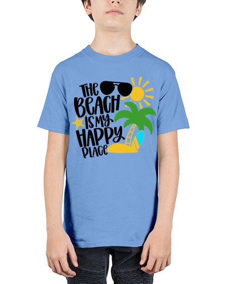 The Beach Is My Happy Place Style 12# - summer - Youth Tee Unisex